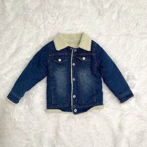 Unisex Kids BetterIn Denim Sherpa Jacket in Dark Denim Size Extra Extra Large